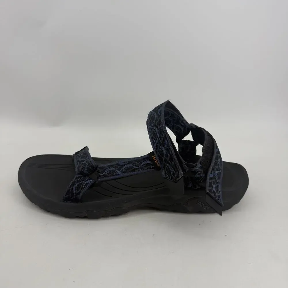 Teva Sandals Mens Size 13 Black Blue Hiking Sport Strap Shoes 1093379 FU1123L